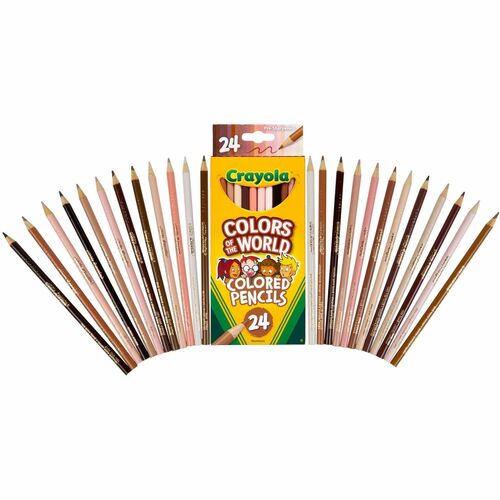 Crayola Pencils, Colors of the World, 24 Shades, 24/PK, AST