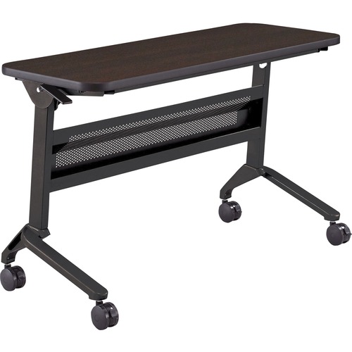 Safco Table,Training,Rectangular,FlipNGo,48"x18"x29",Mocha