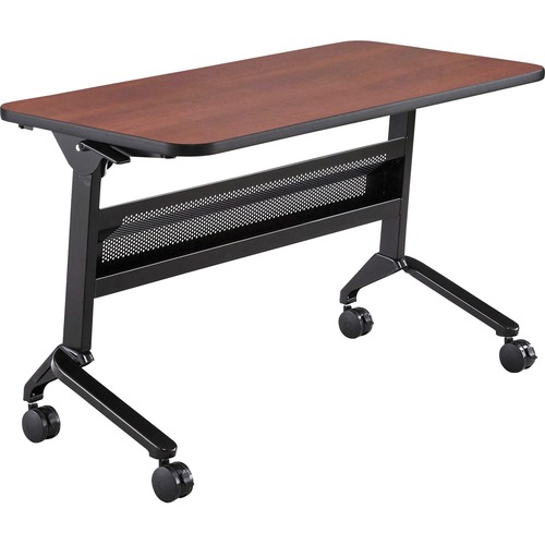 Safco Table,Training,Rectangular,FlipNGo,48"x24"x29",Cherry