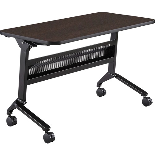 Safco Table,Training,Rectangular,FlipNGo,48"x24"x29",Mocha