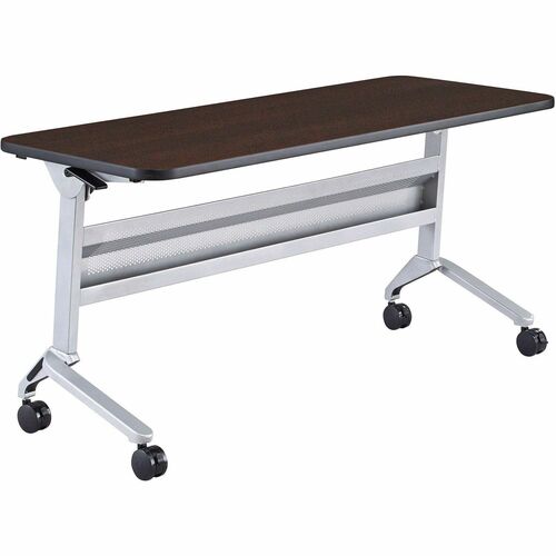 Safco Table,Training,Rectangular,FlipNGo,60"x24"x29",Mocha