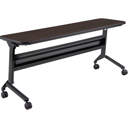 Safco Table,Training,Rectangular,FlipNGo,72"x18"x29",Mocha