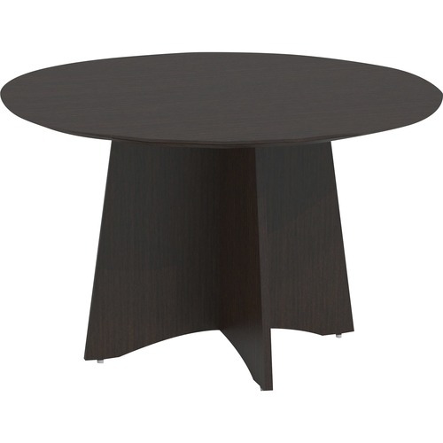 Safco Conference Table,Round,48"Diax29-1/2",Mocha