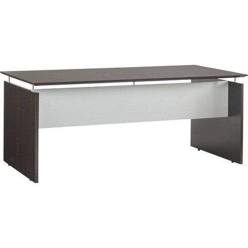 Safco Desk,Straight Front,63"x36"x29-1/2",Mocha