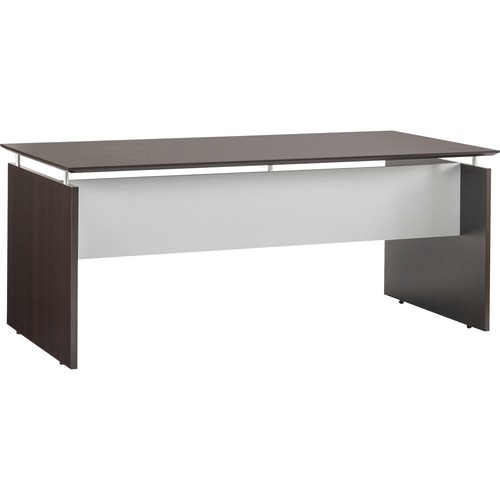 Safco Desk,Straight Front,72"x36"x29-1/2",Mocha