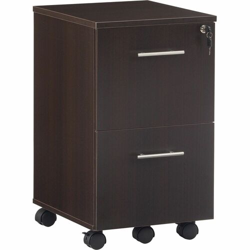 Safco Pedestal,F/F,Mobile,15-1/2"x18"x26-3/4",Mocha