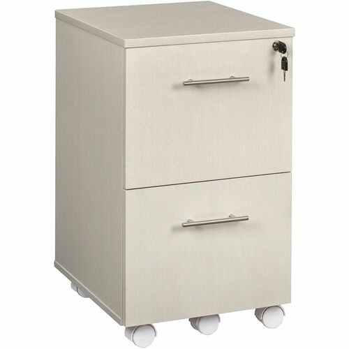 Safco Pedestal,F/F,Mobile,15-1/2"x18"x26-3/4",Textured Sea Salt
