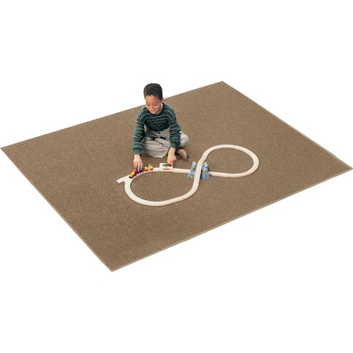 Carpets for Kids Rug,Anti-static,Nylon,KIDplyBack,Rect,7'6"x12',Sahara