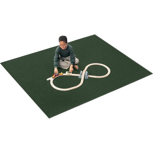 Carpets for Kids Rug,Anti-static,Nylon,KIDplyBack,Rect,7'6"x12',Emerald