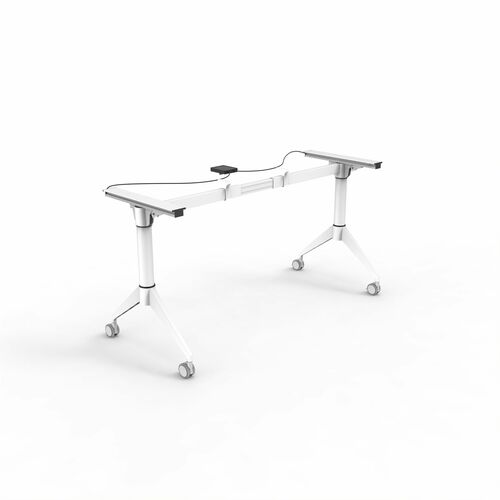 Lorell Base, f/Training Tabletop, Width-Adj, 29-1/2"H, White