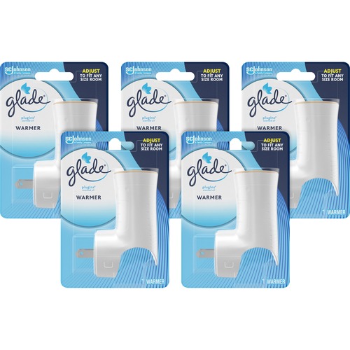 S.C. JOHNSON & SON, INC Oil Warmer, Glade PlugIns, Refillable, 5/CT, White