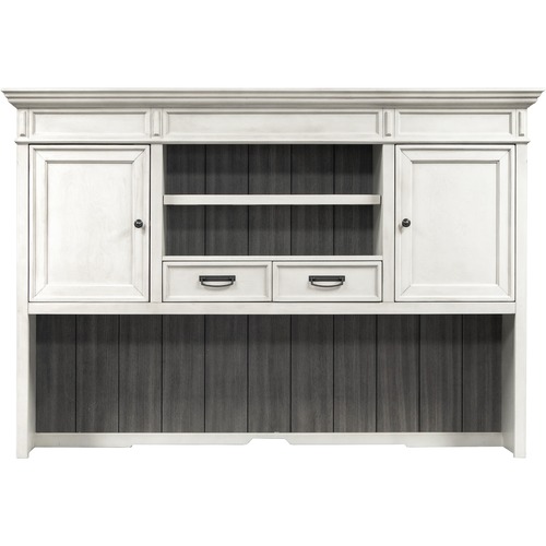 Martin Furniture Hutch, 70-1/2"x14"x49", Vintage Linen