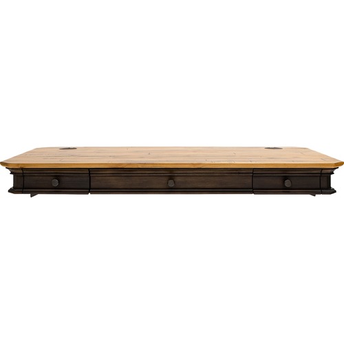 Martin Furniture Desktop, Sit/Stand, 54"x28"x6", Dark Roast