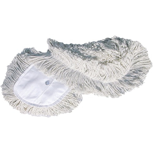 Genuine Joe Dust Mophead Refill,Blended Yarn,72"x5", White