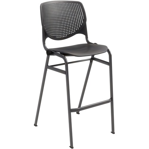 KFI Seating Barstool, Stack, 23"x22"x46-1/2", Black