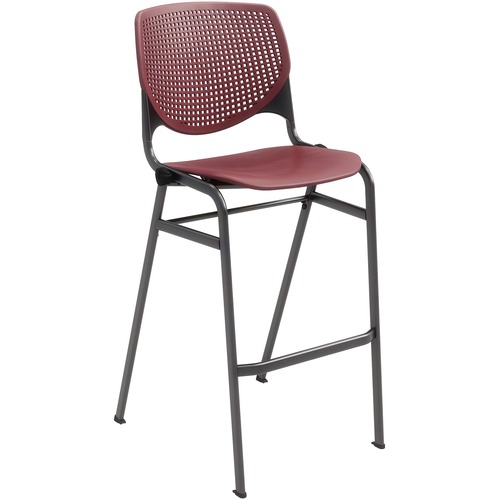 KFI Seating Barstool, Stack, 23"x22"x46-1/2", Burgundy