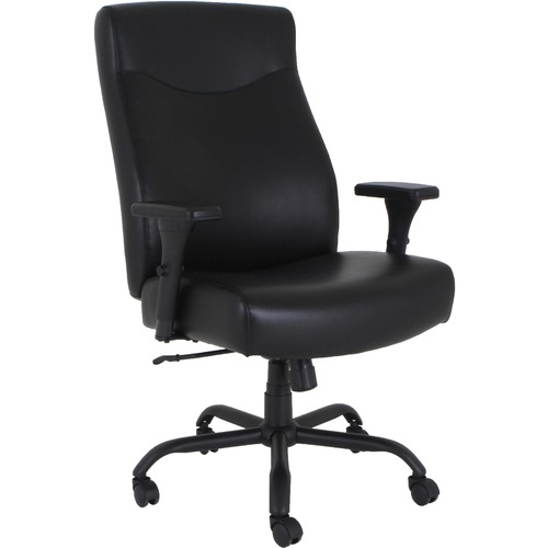 Lorell High-Back Chair,Big&Tall,31-1/8"x20-1/4"x45-1/8"-48-7/8",BK