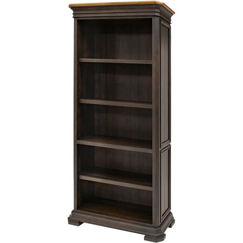 Martin Furniture Bookcase, Open, Sonoma, 36"x14"x78", Dark Roast