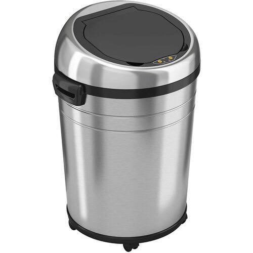 HLS Commercial Trash Can,w/Sensor,XLarge,18-Gal,17.5"x19.25"x32.63",SR