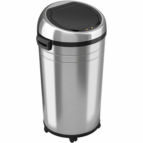 HLS Commercial Trash Can,w/Sensor,XLarge,23-Gal,17.5"x19.25"x32.63",SR