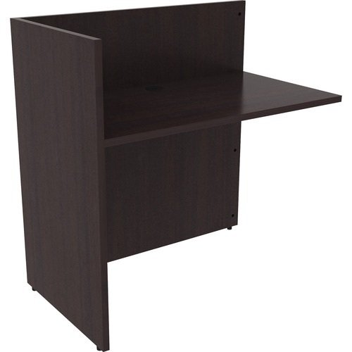 Lorell Reception Return, 42"x24"x41-1/2", Espresso