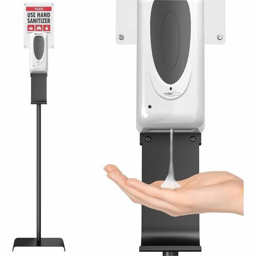 HLS Commercial Disp,w/Floor Stand,f/Sanitizer,Liquid/Gel,13"x11.5"x63",SR