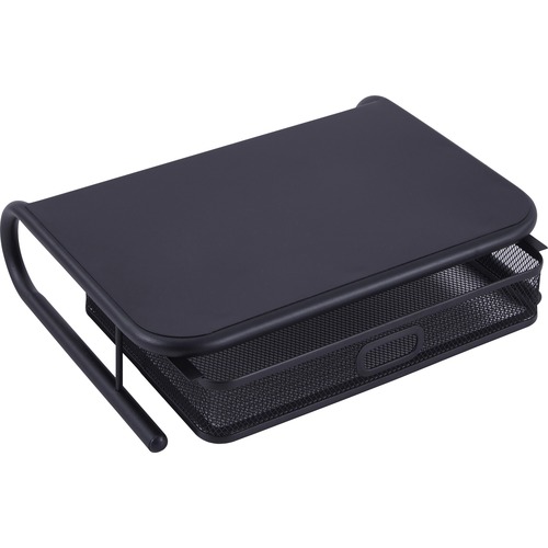 Lorell Monitor/Printer Stand, 20"x12"x5-1/4", Black Mesh