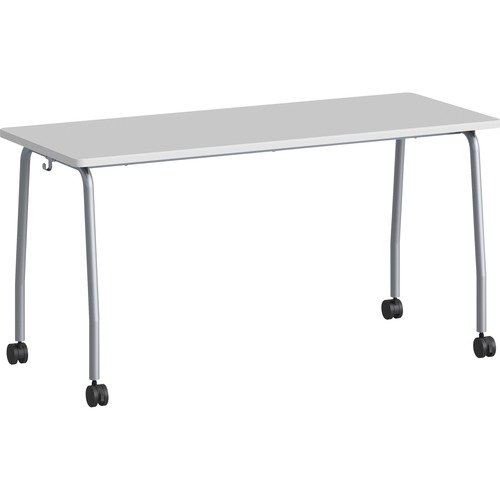 Lorell Table,Training,300 lb Cap,59"x23-5/8"x29-1/2",Gray
