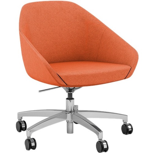 9to5 Seating Side Chair,Rocking,24-1/2"x24"x31-1/2",Dove/SR Base