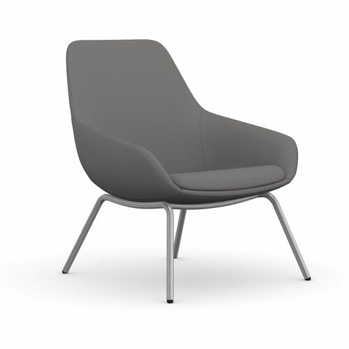 9to5 Seating Lounge Chair,w/Arms,4-Leg,27"x29"x33",CloudFabric/SR Legs