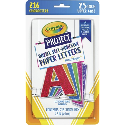 Pacon Letters,Self-adhesive,2.5"H,216/PK,Assorted