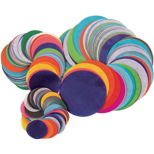 Pacon Tissue Circles,Bleeding,1-1/2"/2-1/2"/4" Dia,2250 Pieces,AST