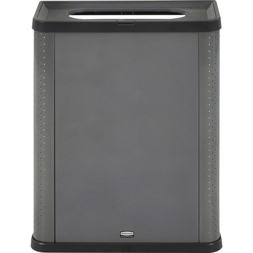 Rubbermaid Commercial Products Receptacle,Landfill,23 Gal,12.8"x25.14"x31.5",Dark Gray