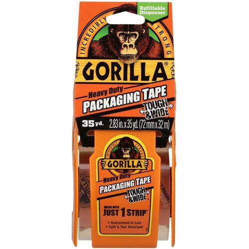 The Gorilla Glue Company Packaging Tape,w/Tough&Wide Disp,2.83"x30Yds,CL/OE