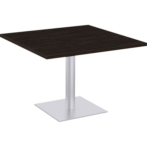 Special-T Sienna Bar-height Cafe Table - Brown Square Top - Powder ...