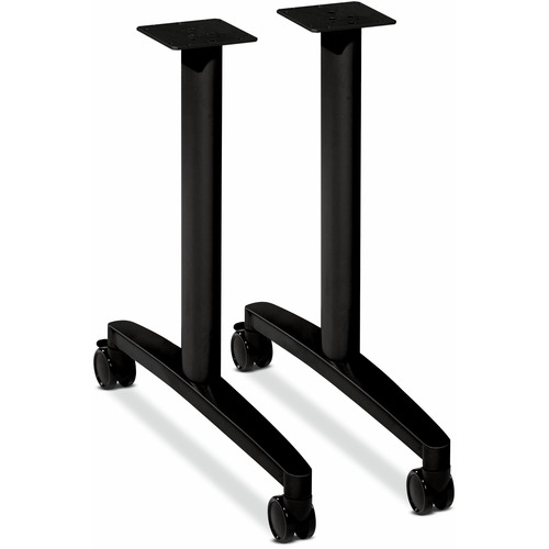 Huddle T-Leg Base for 24" and 30" Deep Table Tops, Black HONMTLEG24CP