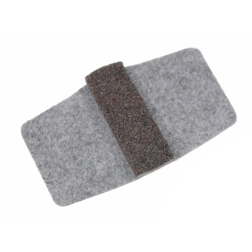 Lorell Floor Savers, Wraparound, 1-7/8"x2-3/8", 16/BG, Gray