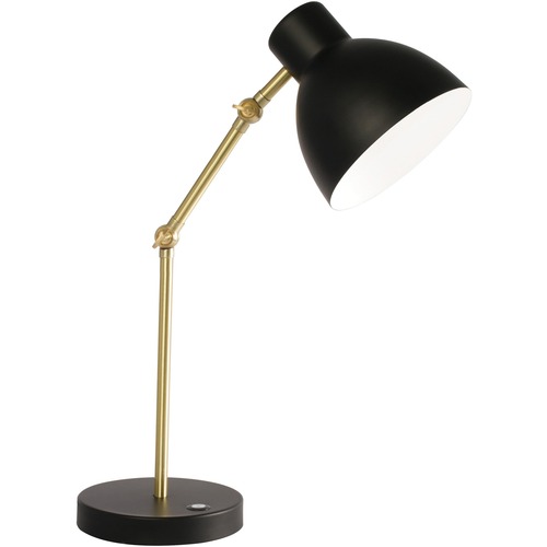 OttLite Technologies, Inc. Lamp,410 Lumens,ClearSun LED,6"Dia Base,7-22"H,Black/Brass
