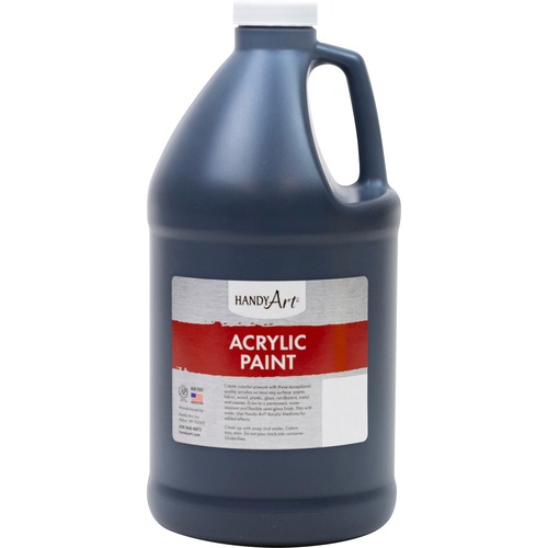 Handy Art Acrylic Paint,Permanent,Semi-Gloss,64oz,Mars Black