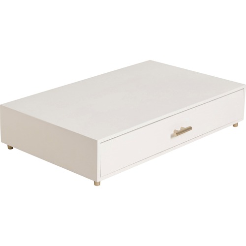 U Brands Monitor Stand,w/Drawer,20 lb Cap,10-1/4"x3-1/2"x16-1/2",WE