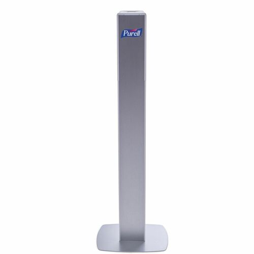 Gojo Dispenser Stand,Floor,w/White ES8 Sanitizer Dispenser,SR