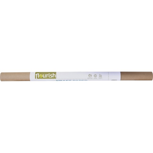 Duck Brand Paper,Kraft,Recycled,30"x15.9',Brown