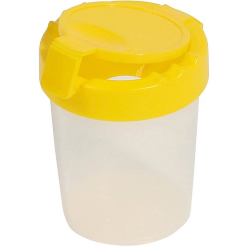 Deflecto Paint Cup,w/Hinged Lid,f/Kids,3.5"x4"x4",YW