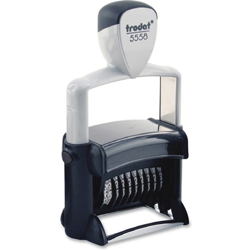Trodat USA Prof Number 8 Digit Stamp, Black