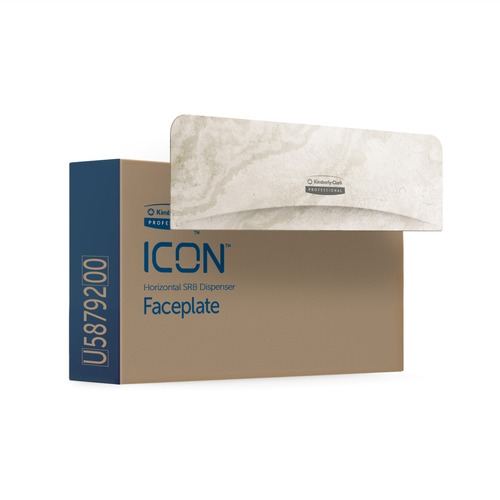 Kimberly-Clark Professional Faceplate,f/2-RollTissueHorzDisp,12"x1.5"x3.56",Warm Marble