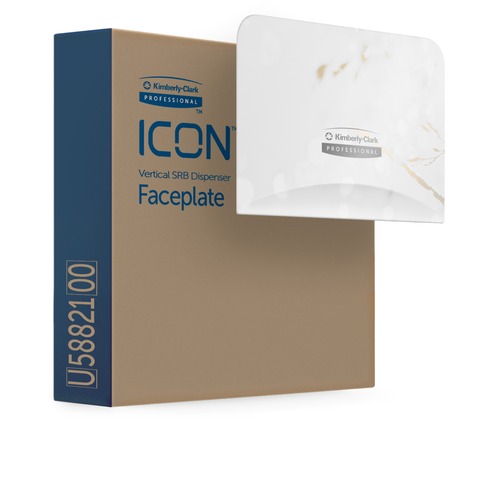 Kimberly-Clark Professional Faceplate,f/2-RollTissueVertDisp,6"x1.5"x4.25",CY Blossom