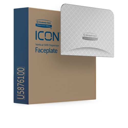 Kimberly-Clark Professional Faceplate,f/2-RollTissueVertDisp,6"x1.5"x4.25",SR Mosaic