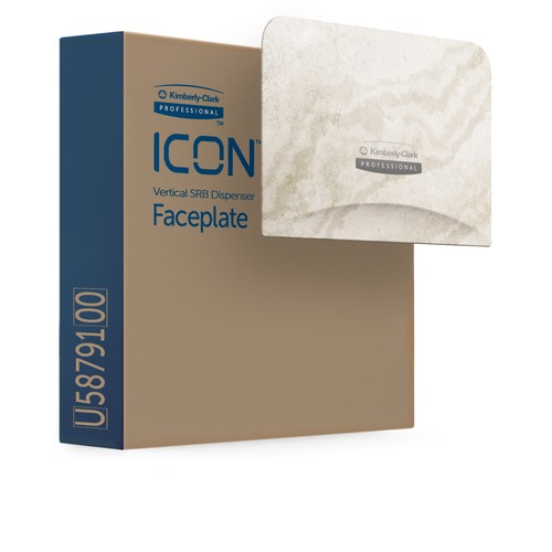 Kimberly-Clark Professional Faceplate,f/2-RollTissueVertDisp,6"x1.5"x4.25",Warm Marble