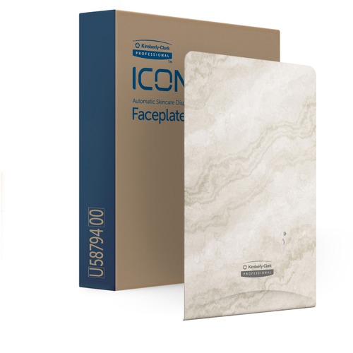Kimberly-Clark Professional Faceplate,f/ICON Skin Care Disp,7"x1-1/2"x10",Warm Marble