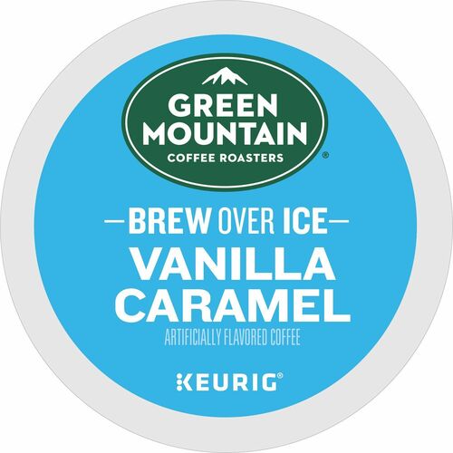 Green Mountain Coffee,Brew Over Ice,Vanilla Caramel,K-Cup,24/BX